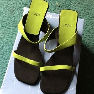 Neon green heels